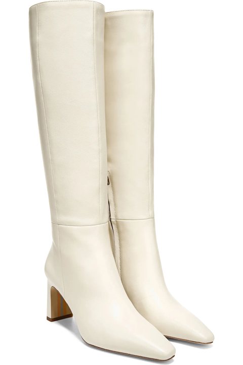 Cream Sam Edelman Sylvia knee high boots