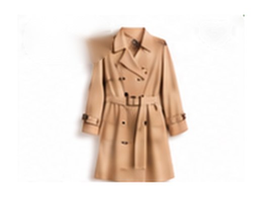 A beige trench coat