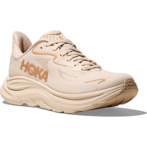 Cream HOKA Clifton 10 women’s road running shoe